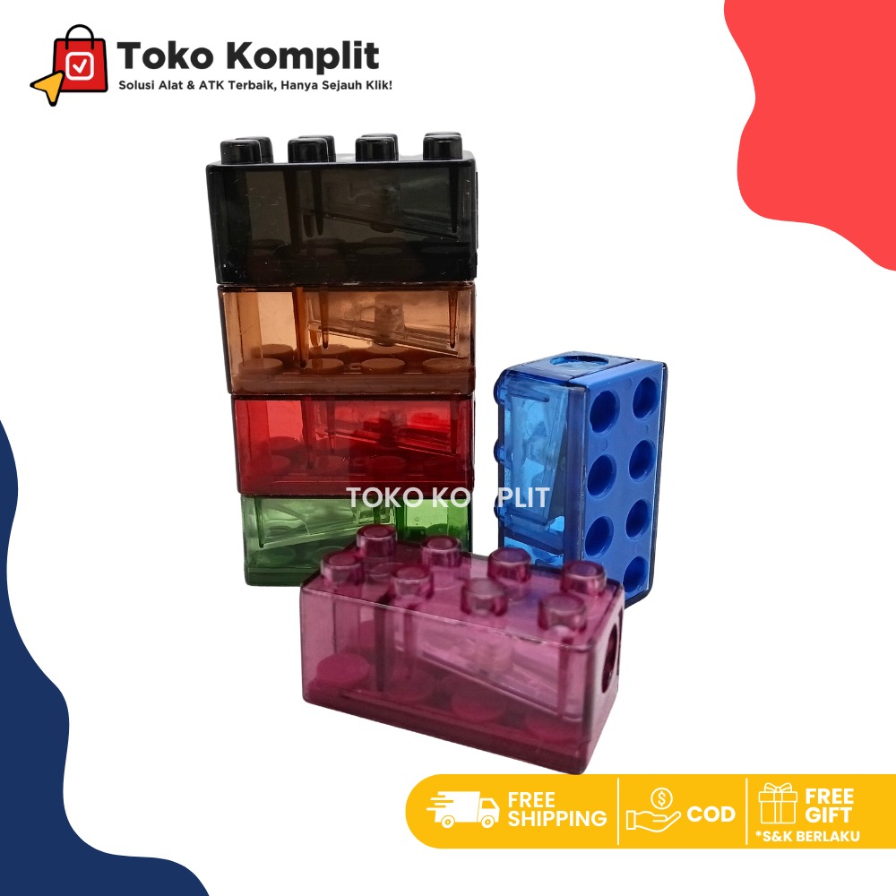 

Komplit - Rautan lego / puzzle transparan warna warni DD-533