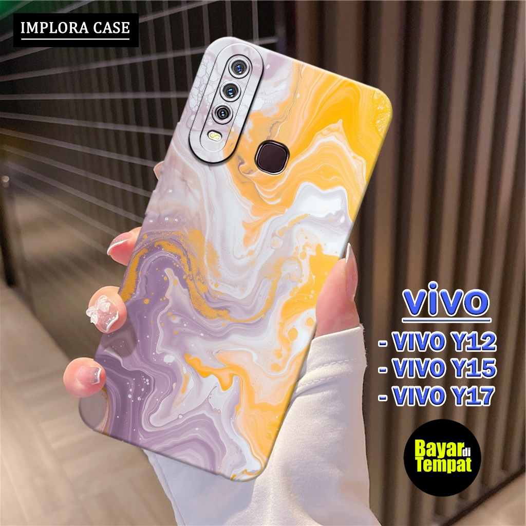 Case Vivo Y12 / Y15 / Y17 Motif Abstrak IMPLORA CASE Casing Vivo Y12 / Y15 / Y17 Softcase Hp Vivo Y1