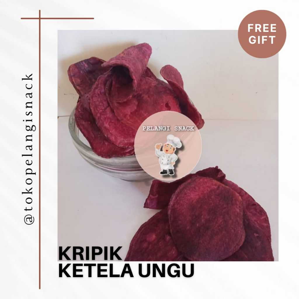 

[250 gr] Keripik Ketela Ungu / Keripik Ubi Ungu / Keripik Telo Ungu