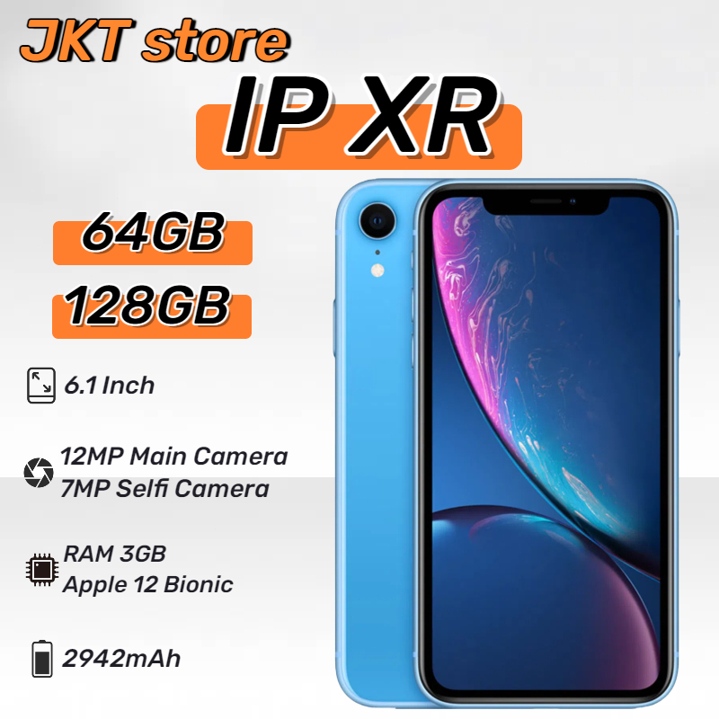 IP XR 64GB 128GB Second Fullset Mulus No Minus Original100% Unlocked Good Conditions Like New