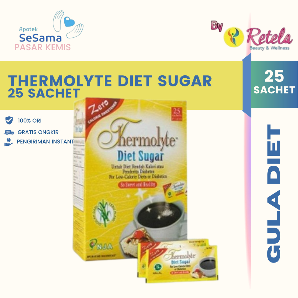

THERMOLYTE DIET SUGAR 25 SACHET 1GR