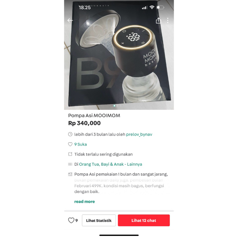 Preloved_bynav POMPA ASI MOOIMOM