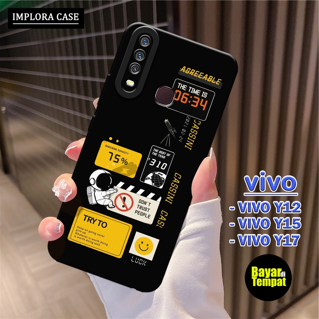 Case Vivo Y12 / Y15 / Y17 Motif Aesthetic IMPLORA CASE Casing Vivo Y12 / Y15 / Y17 Softcase Hp Vivo 