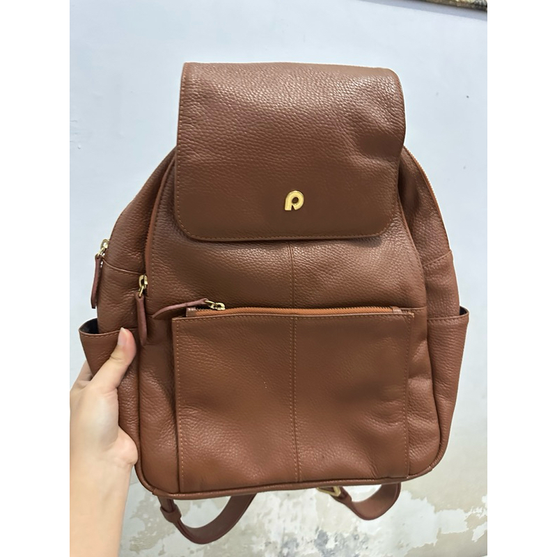 (Preloved) Papillon Leather K3361 Backpack ORIGINAL tas ransel kulit papillon ASLI