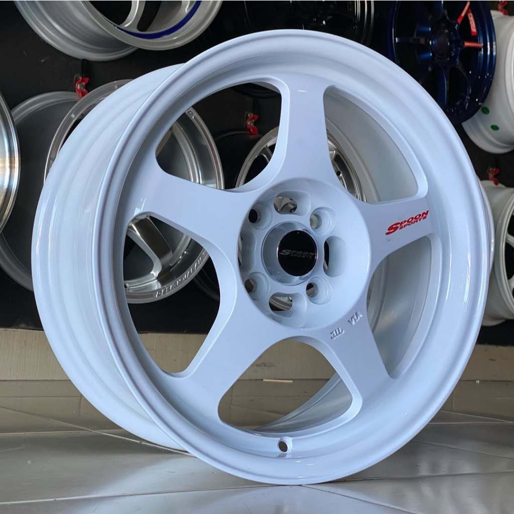 Velg Spoon - Regamaster Evo Ring 16 Lebar 7 Pcd 4x100 Et 38 Warna White | Velg R16 | Velg Mobil | Ve