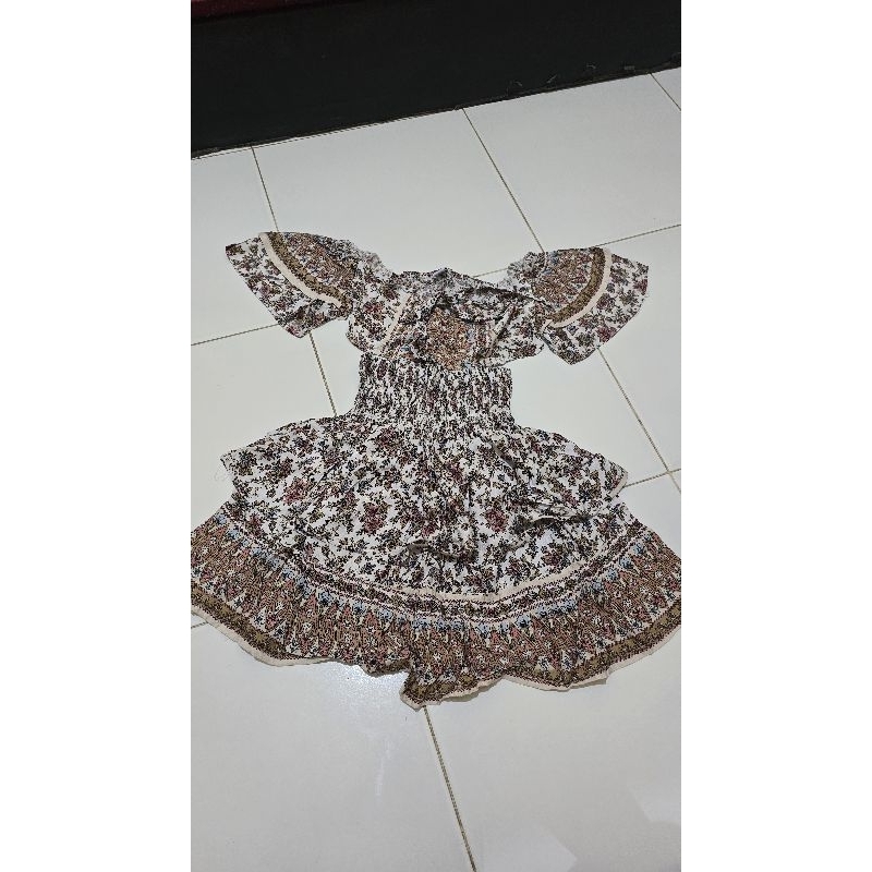 baju pantai setelan sexy crop -preloved by eve