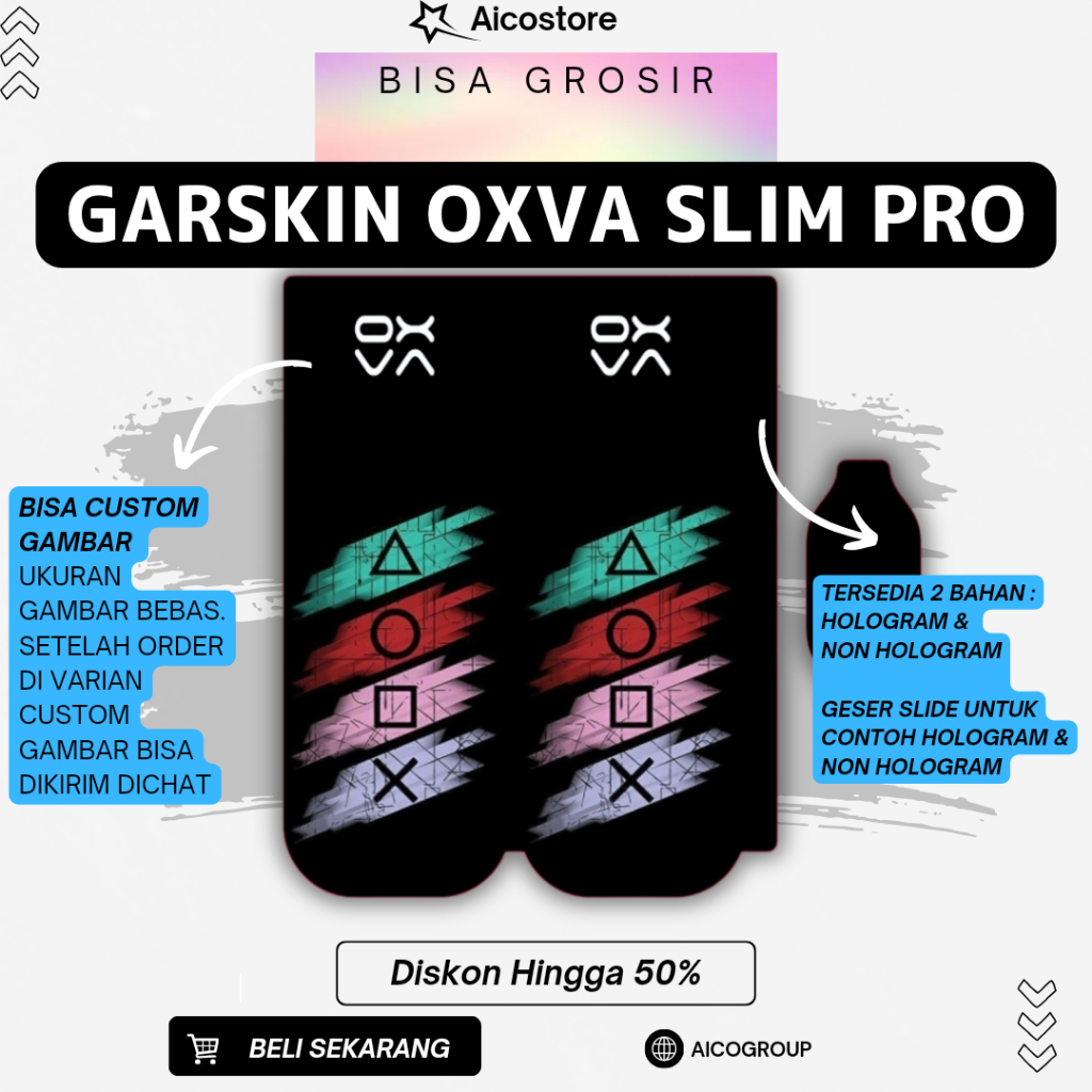 

stiker inner garskin oxxssppaa proooo bisa hologram dan custom desain