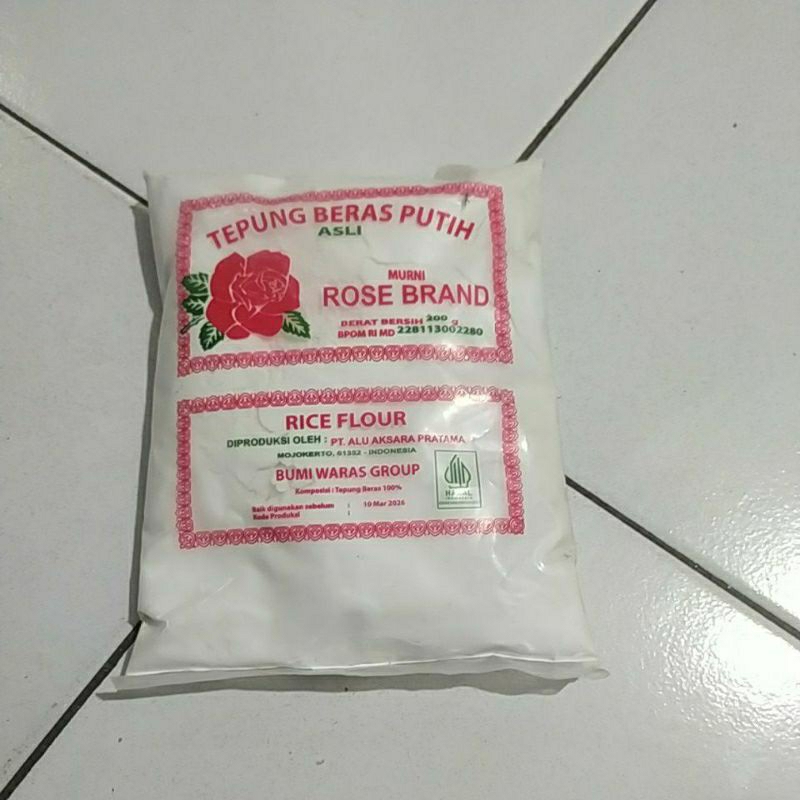 

Tepung Beras Putih Rose Brand 200gr