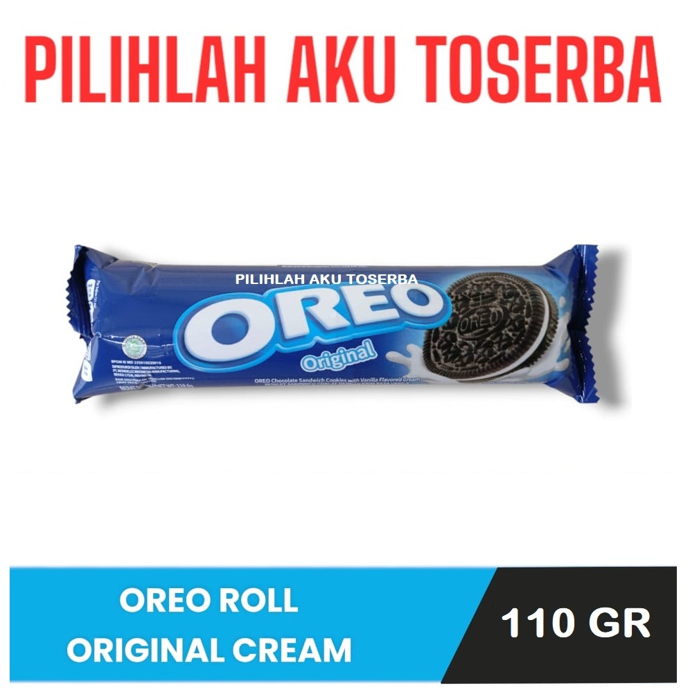 

Biskuit OREO sandwich VANILLA Roll 119 gr - ( HARGA SATUAN )