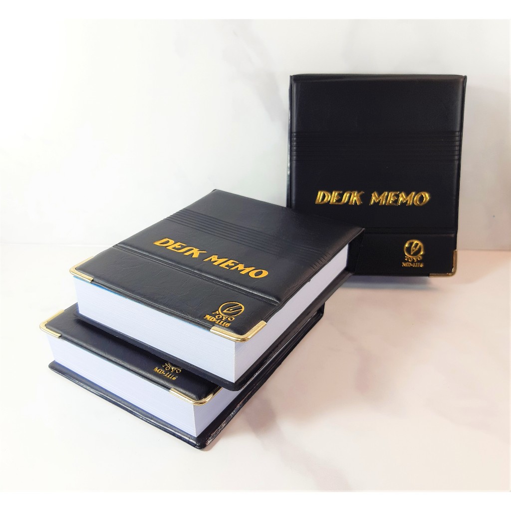 

Memo Meja isi 250's Desk Memo + Tempat Case PVC Kulit Souvenir TOYO MD-1116