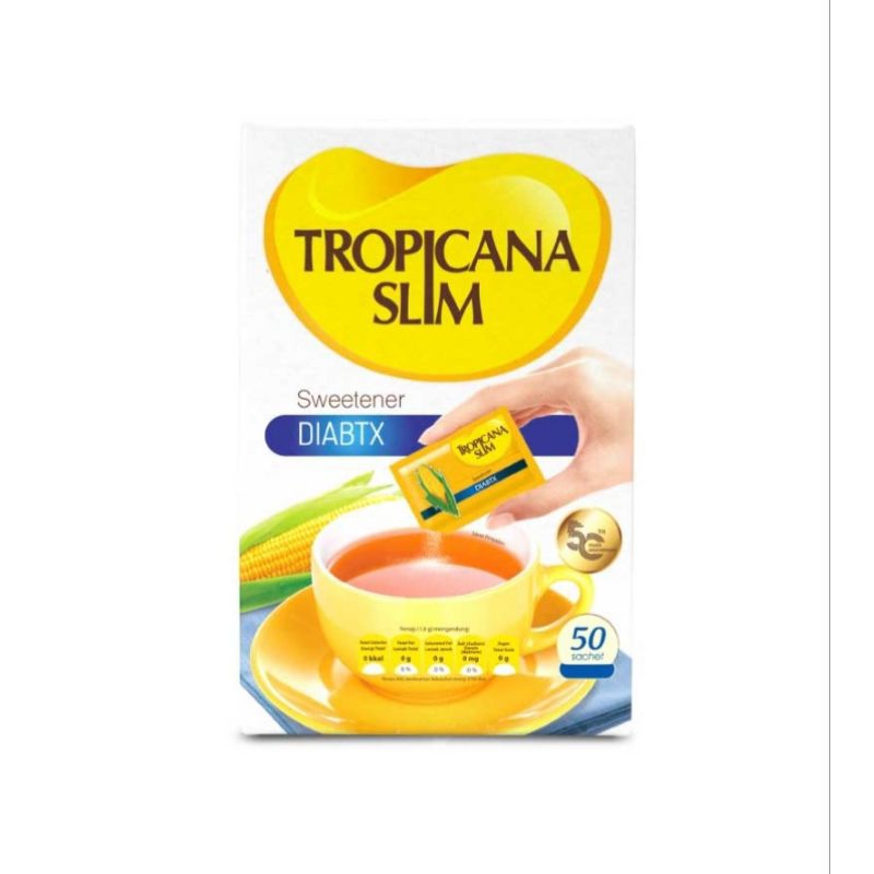 

Tropicana Slim Sweetener Diabetix 50pcs
