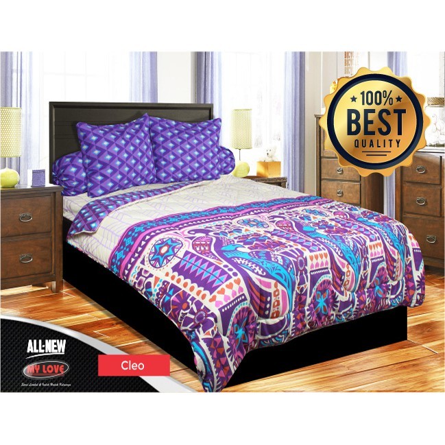SPREI MY LOVE BAHAN KATUN CVC UKURAN 180 X 200