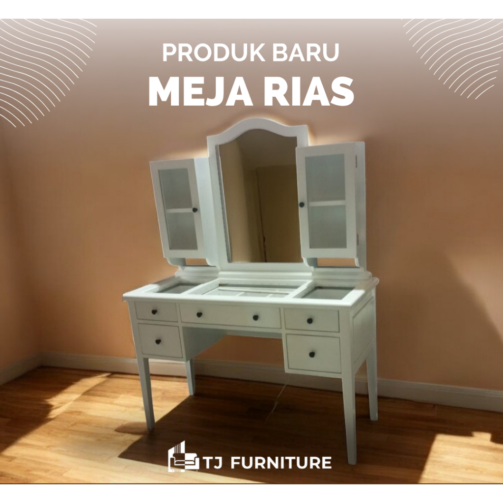 Meja Rias Pasutri | TJ Furniture Jepara