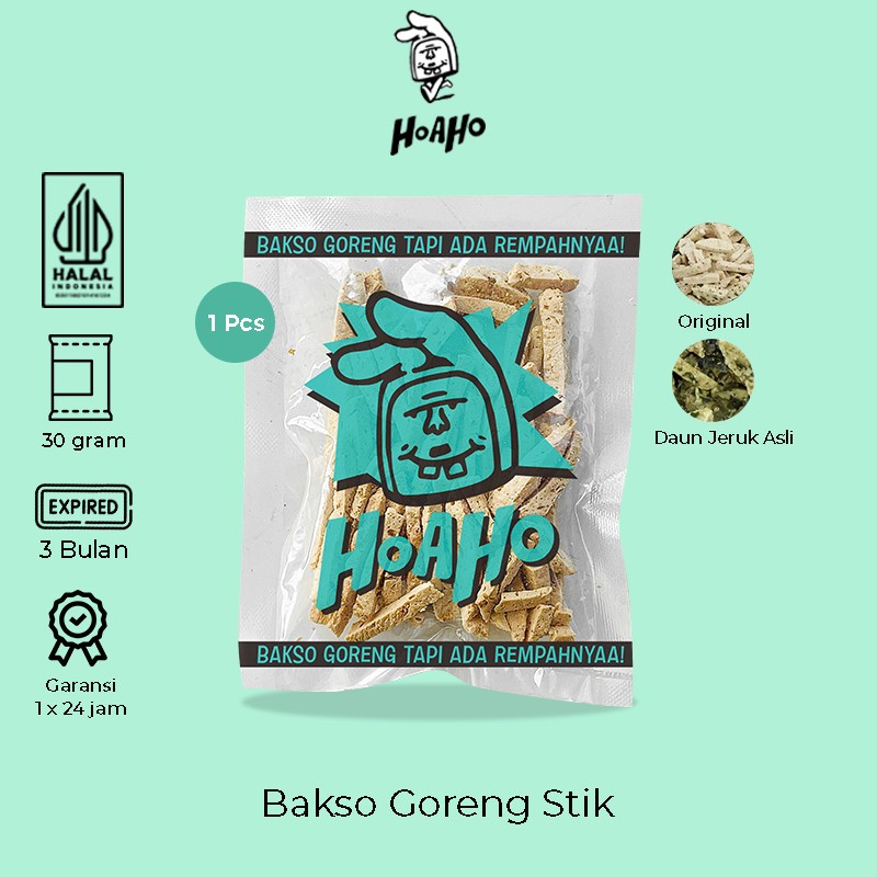 

HOAHO Basreng Stik Bakso Goreng HOAHO Original Daun Jeruk 30 gram - 1 Pcs