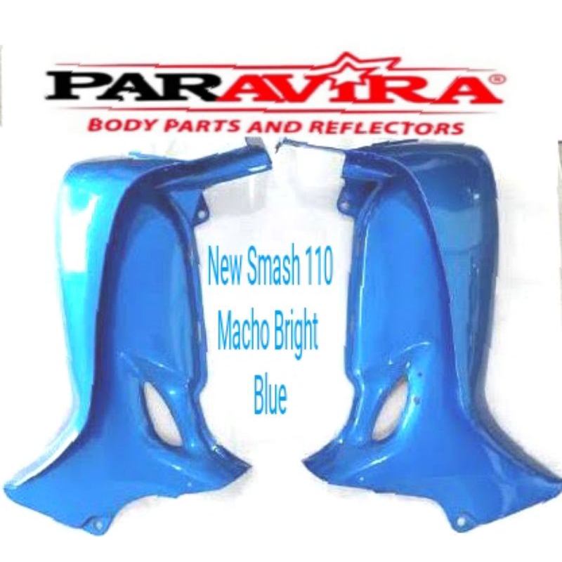 Legshield tebeng sayap luar Suzuki New Smash 110 2006 - 2010 Biru Muda Macho Bright Blue Merk Paravi