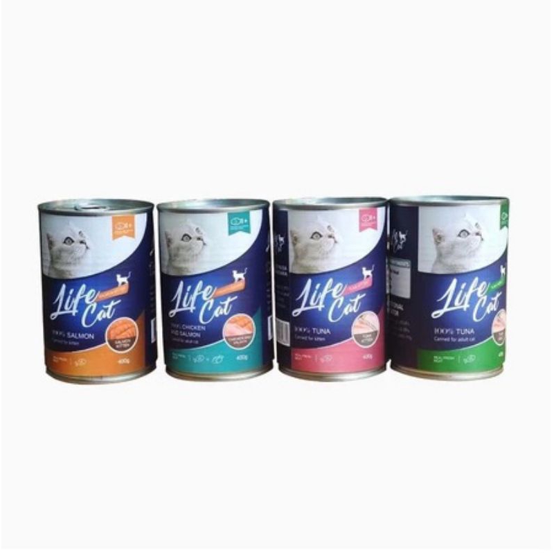 Life Cat Kaleng 400gram Lifecat Pakan Kucing - Makanan Kaleng Anak Kucing Adult & Kitten