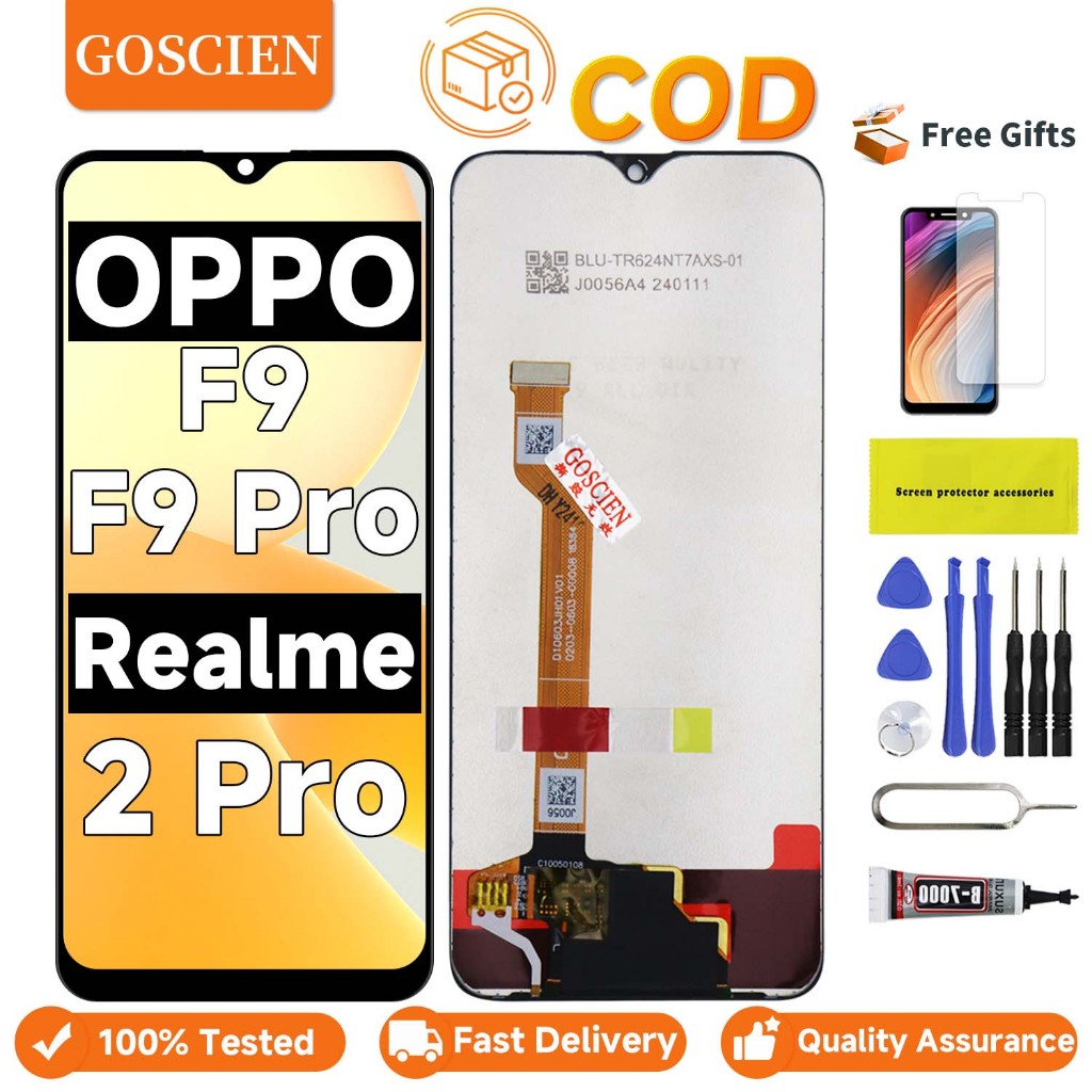 Original LCD OPPO F9/F9 Pro/A7X/Realme 2 Pro LCD Fullset Asli Ori Touchscreen