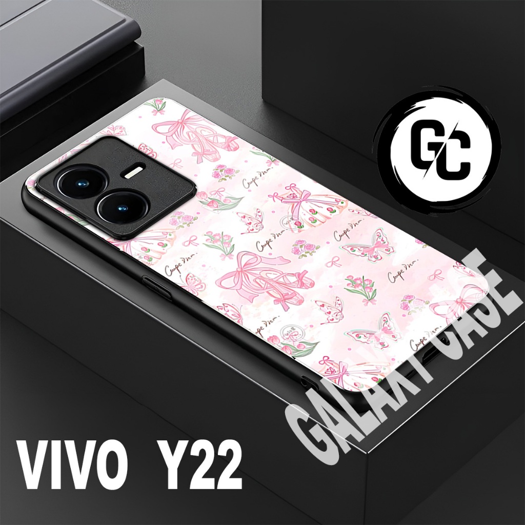 Case VIVO Y22/GC12/motif gambar CEWEK/softcase VIVO Y22/glitter/glossy/casing/kesing