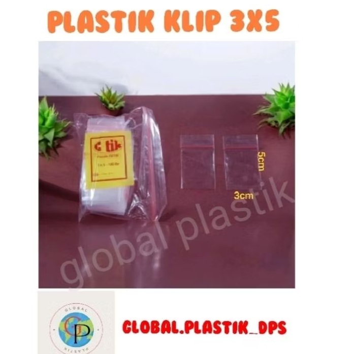 Plastik klip 3x5