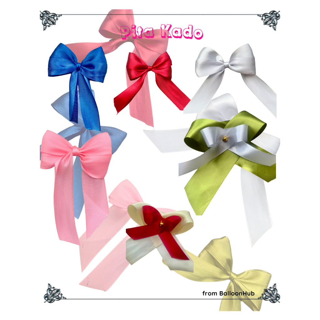 

Pita Organza/Organdi Sedang Souvenir Hampers kado ulang tahun tunangan hantaran