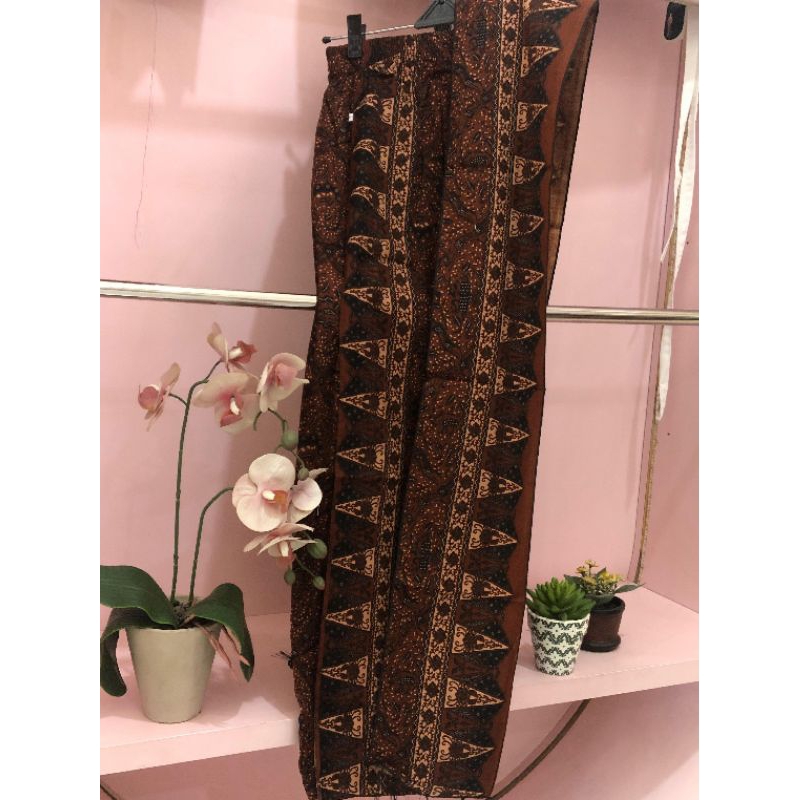 kamben batik jadi set selendang