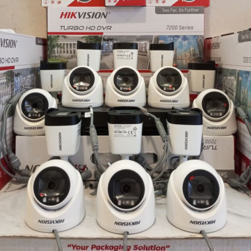 PAKET CCTV HIKVISION 16CH DVR 5MP 16 CAMERA 5MP + HARDISK 500GB - 4TB COMPLETE.