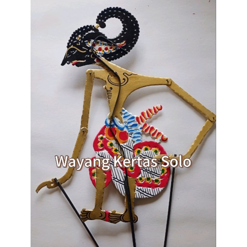 Wayang kulit kertas wayang janaka/arjuna tinggi -+47cm