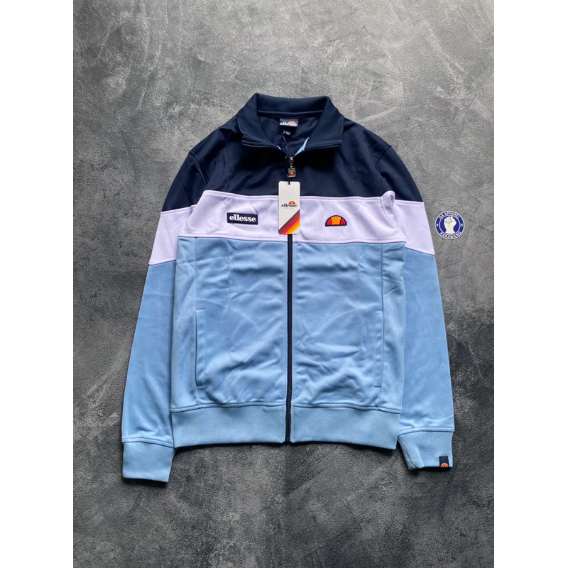 Ready Stok Ellesse Tracktop Caprini Tshirt Navy sky blue Original
