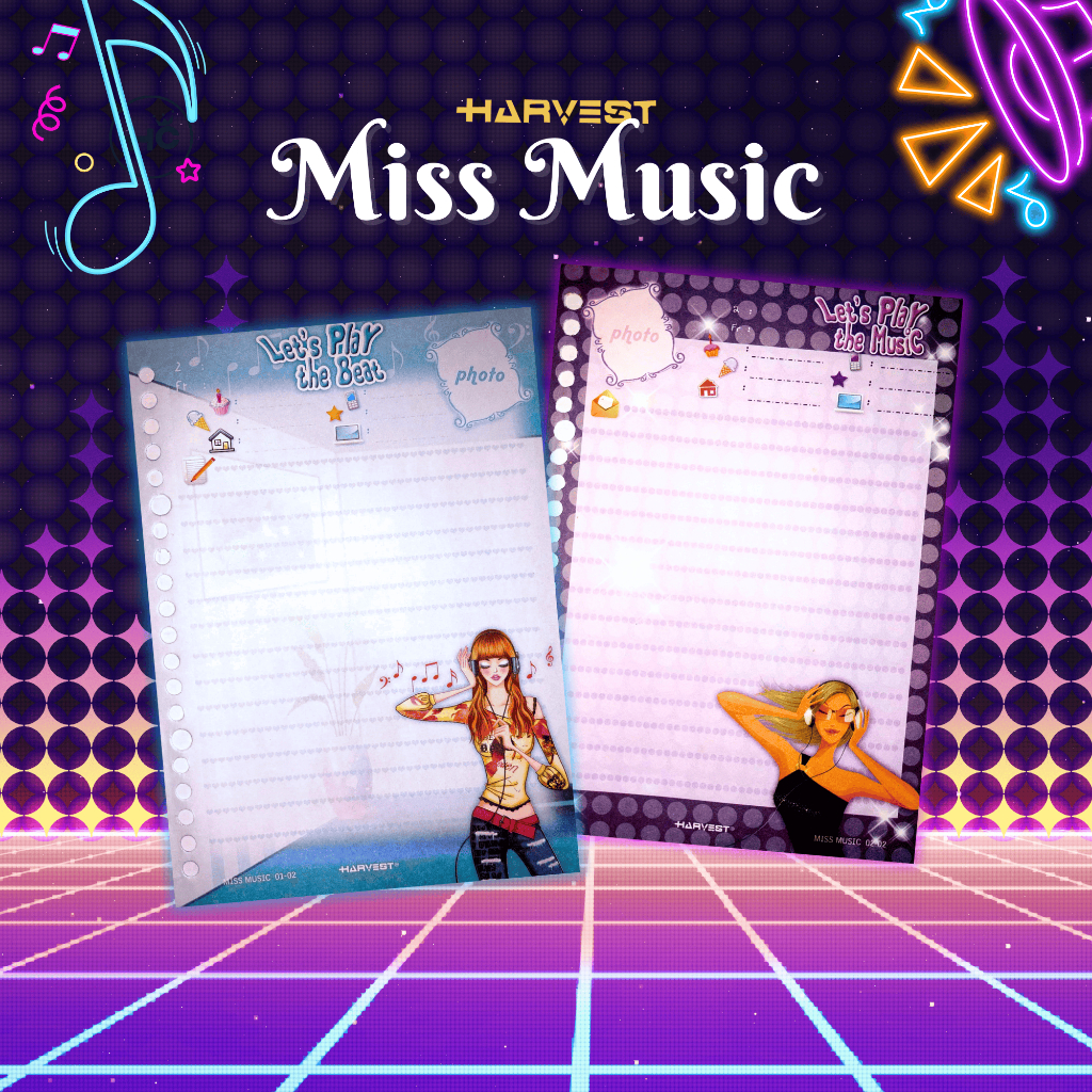 

MISS MUSIC | PRELOVED HARVEST | HARGA UNTUK 1 LEMBAR | KERTAS HARVEST SERI LANGKA | BINDER A5