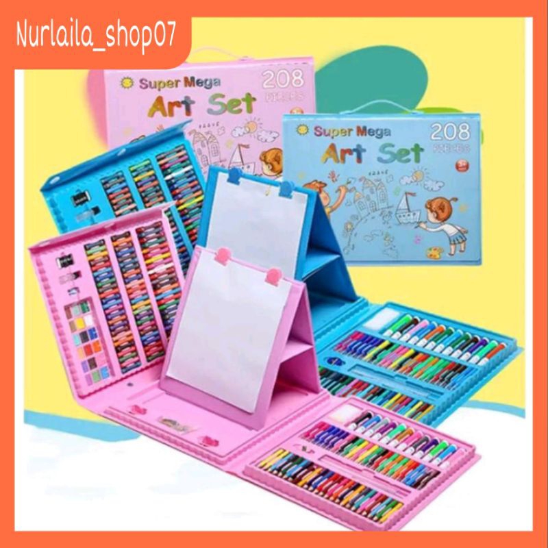 

Crayon set 208 pcs Alat Mewarnai Pensil Krayon Lengkap 208pcs & 150pcs