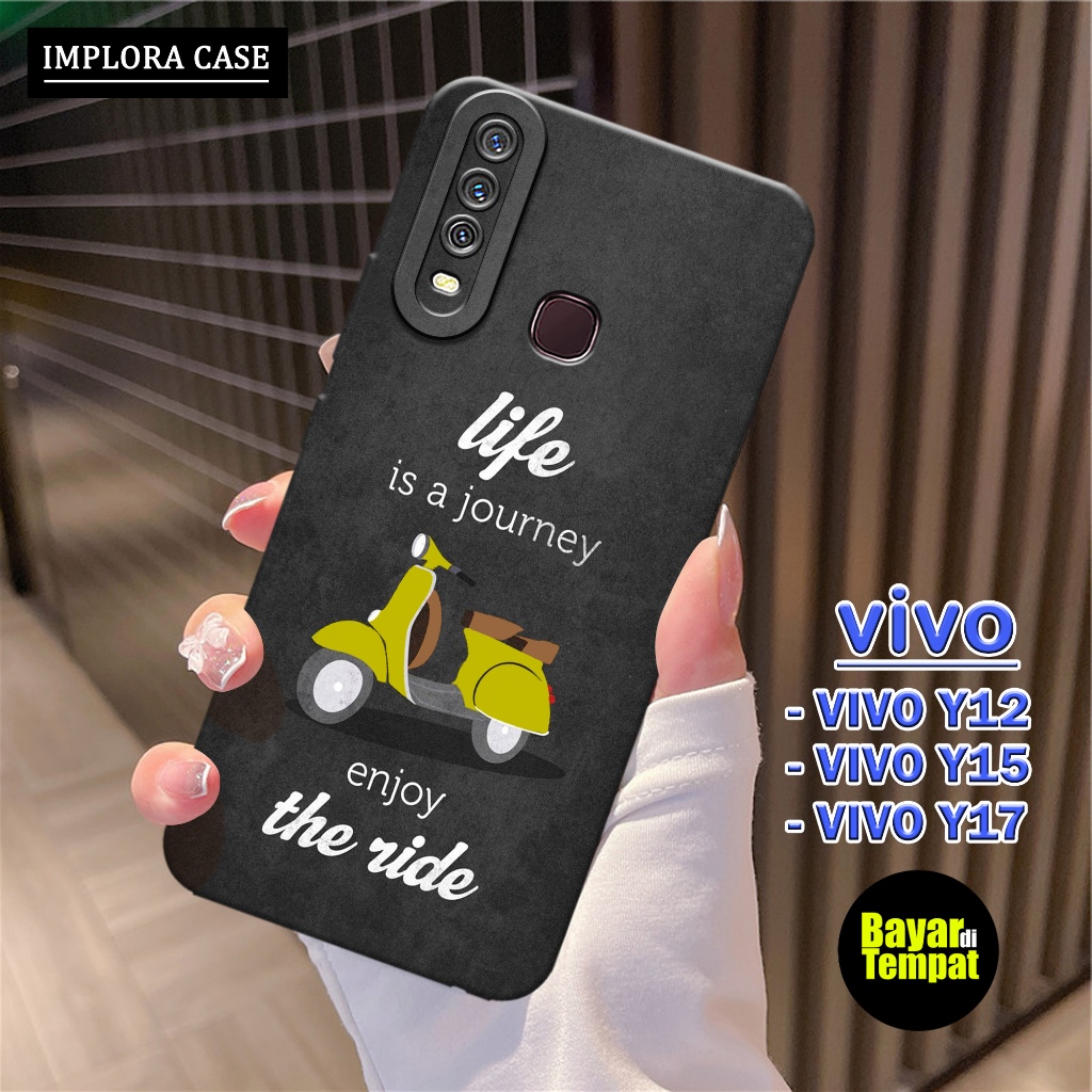 Case Vivo Y12 / Y15 / Y17 Motif Vespa IMPLORA CASE Casing Vivo Y12 / Y15 / Y17 Softcase Hp Vivo Y12 