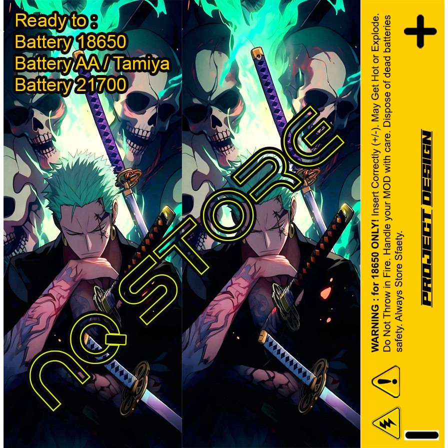 

Sticker Warp Pelindung Battery 18650 OnePiece Part 1