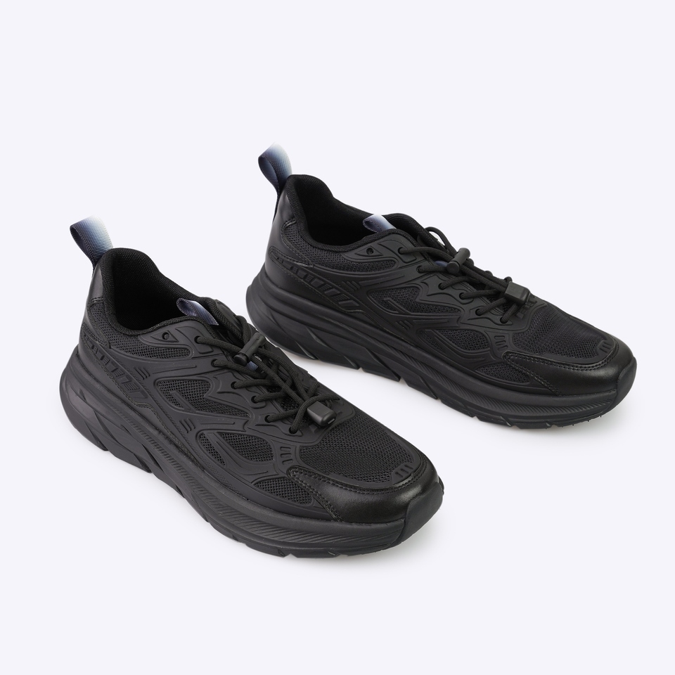 Everbest Tracce Jester Sneakears Pria Black & White