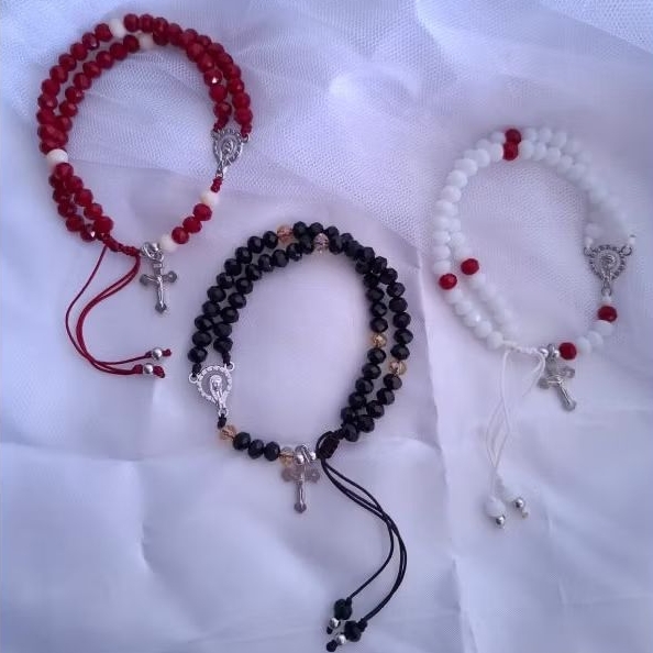 Gelang Rosario/Gelang Rohani/Gelang Rosario Katolik/Gelang Kristiani/Gelang St Benedict