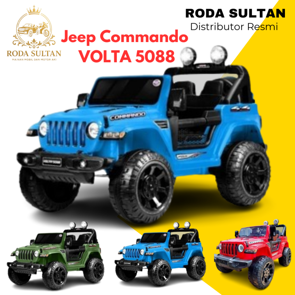 Commando Mobil Motor Taktis, Mobil Aki Anak Jeep Commando VOLTA 5088