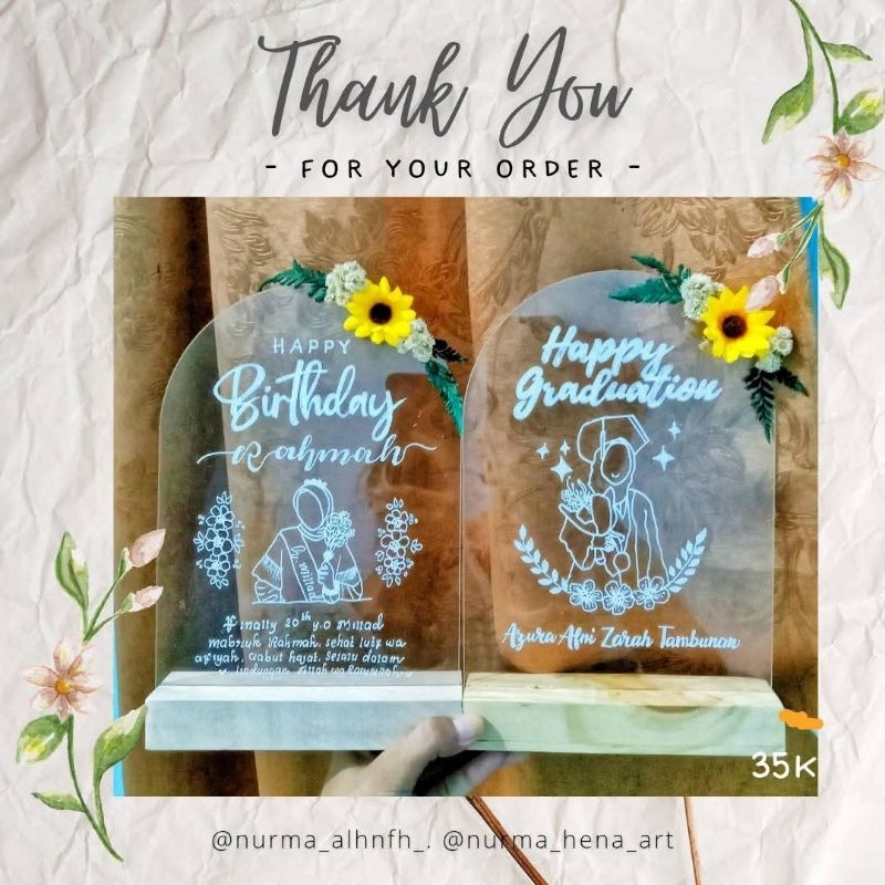 

Acrylic gift box for graduation, semprotulation, birthday, universary etc..