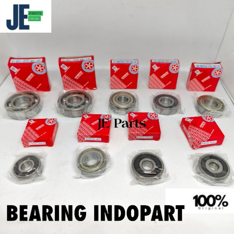 Indopart Bearing 6201 2RS 6202 ZZ 6203 2RS 6300 2RS  6301 2RS 6302 zz 6004 zz 6304 6205 1biji / pcs 