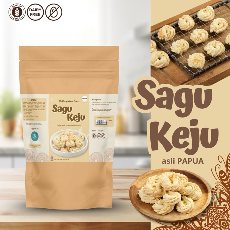 

Sagu Keju Papua | Camilan anak berkebutuhan khusus | Renyah lumer dimulut