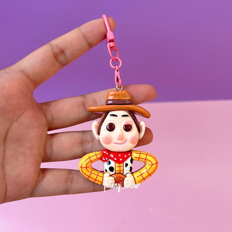 Gantungan Kunci Woody / Gantungan Kunci Alien Toy Story woody / Gantungan Clay Woody