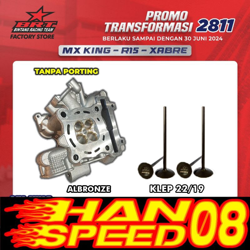 HEAD + KLEP BRT MX KING/R15/XABRE