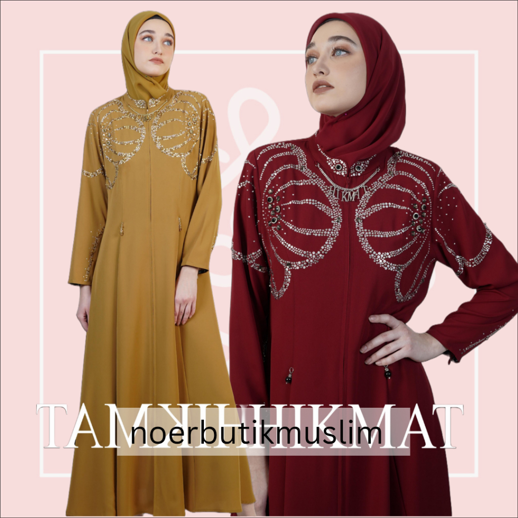 Hikmat Fashion Original A6265  Abaya Hikmat  noerbutikmuslim