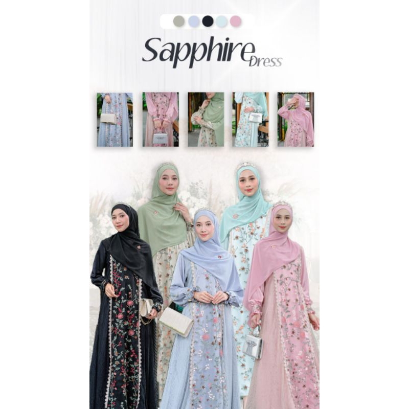[READY STOK PUSAT] Sapphire Dress by Attin/ORI ATTIN HIJAB