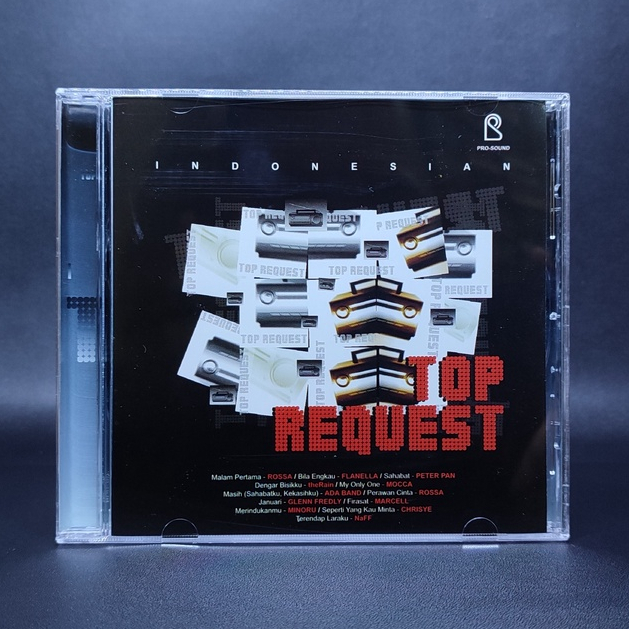 CD INDONESIAN TOP REQUEST FLANELLA PETERPAN MOCCA NAFFADA BAND CHRISYE ORIGINAL