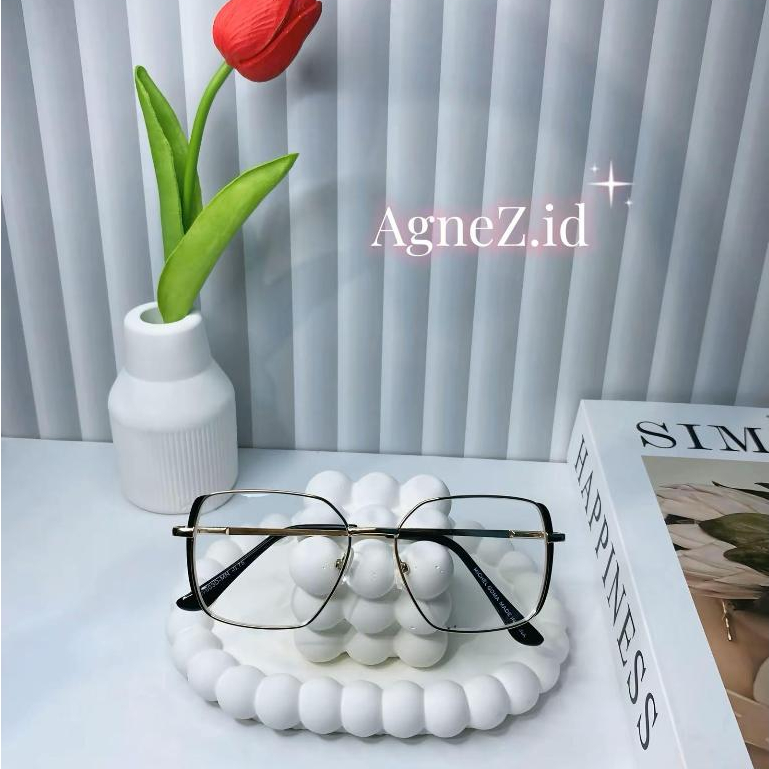 Kacamata Lensa Minus Wanita Terbaru Frame Besi Ori -050 SD -400 Kacamata Wanita Korea