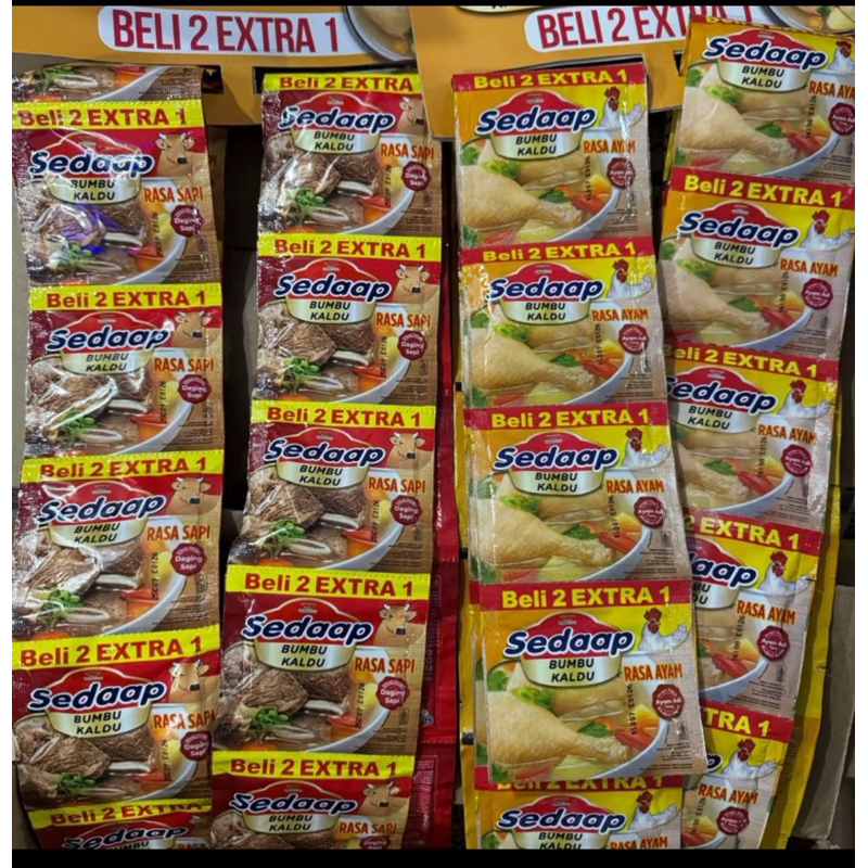 

2 renceng kaldu sedap isi 36 pcs