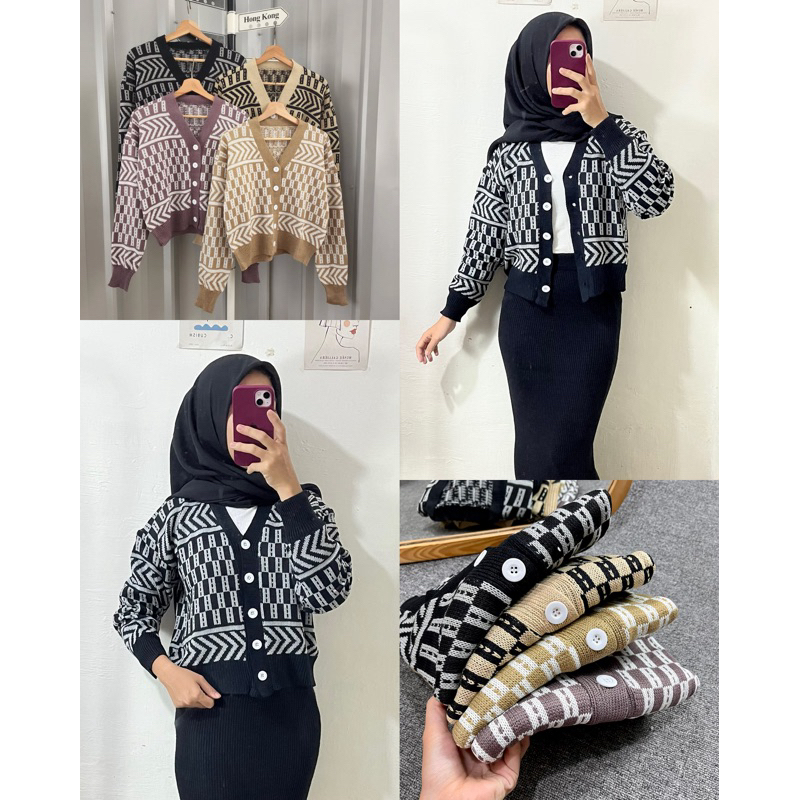 CARDIGAN RAJUT SWEET ARROW || CARDIGAN RAJUT MOTIF || CARDIGAN RAJUT PREMIUM || CARDIGAN RAJUT KOREA