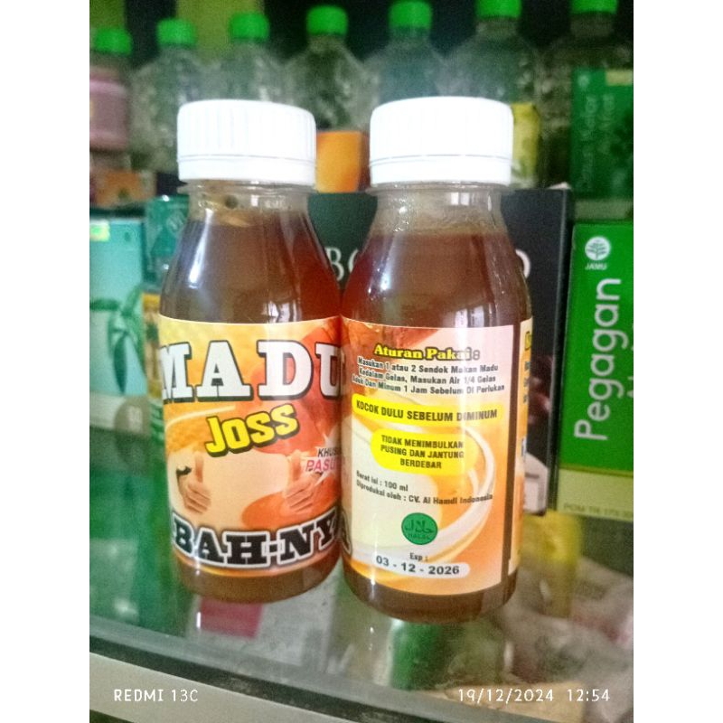 100ml Madu Joss Abahnya | Madu Penambah Stamina Pria Dewasa