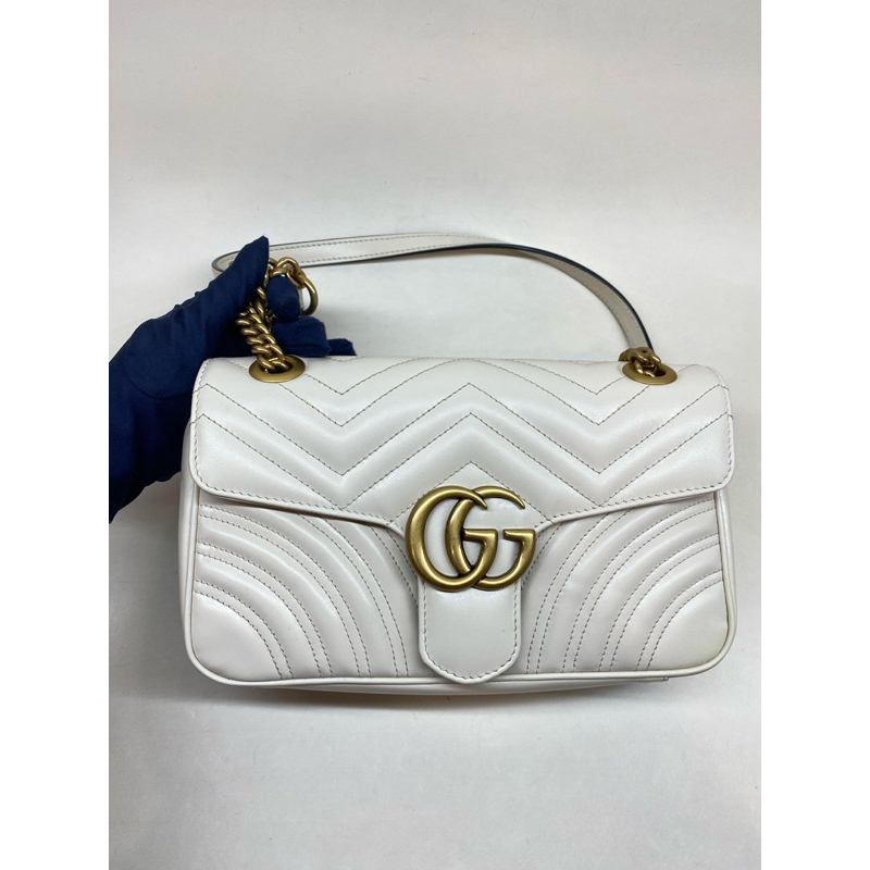 Preloved Gucci Marmont Small White(ORI)