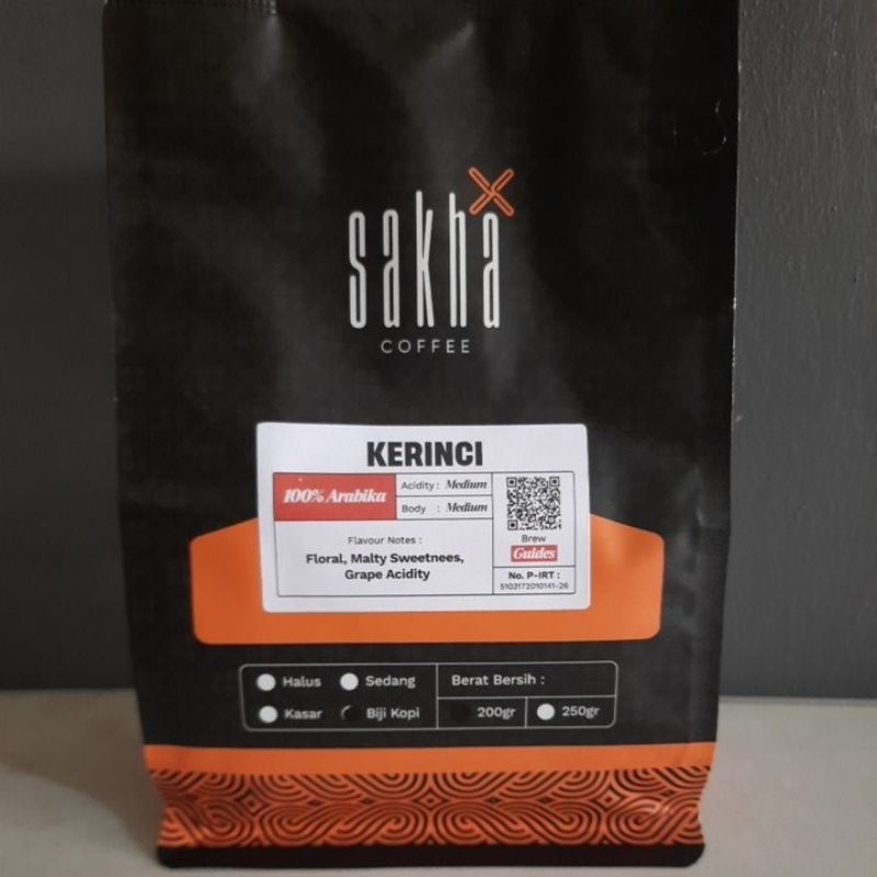 

KOPI SAKHA ARABIKA KERINCI 200 gr [bubuk/biji]