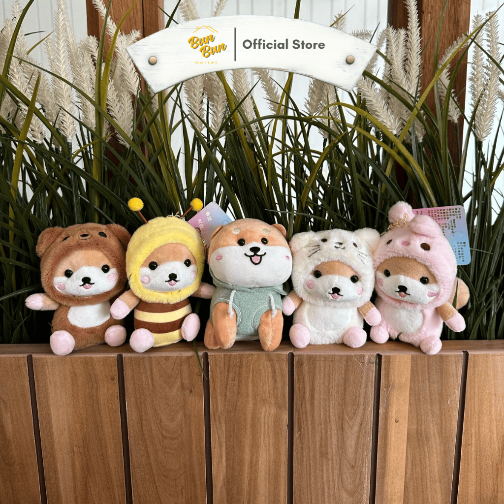 PCS / Keychain Anjing Doggy 10 CM Gantungan Kunci Bag Charm Dog Puppy Mini Kartun Lucu Boneka Kecil 